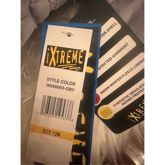 iXtreme Boys 12M Snowsuit 2 Piece Heavyweight Insulated coat Jacket and Snow Bib - Picture 10 of 10